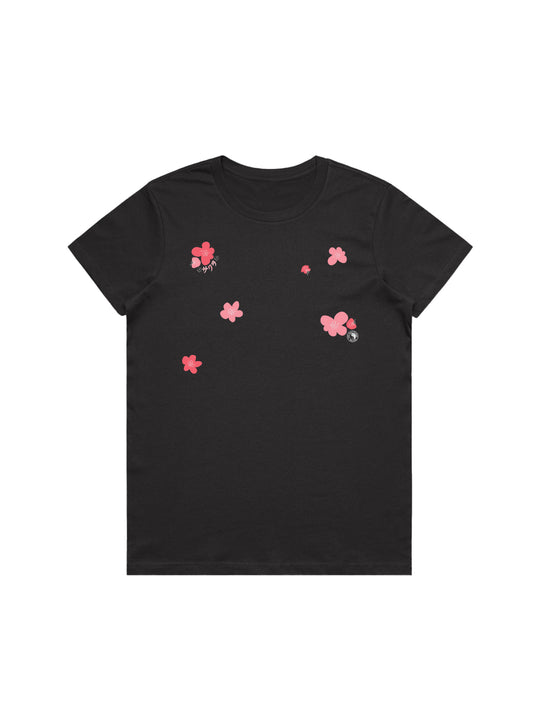 T&C Surf Designs T&C Surf Sakura Scatter Basic Tee, Coal / XS