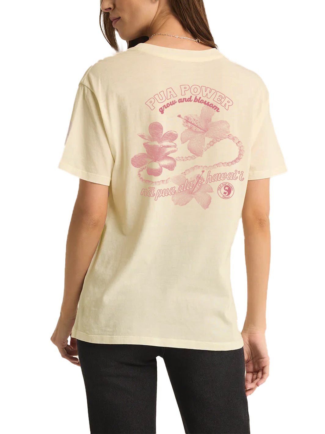 T&C Surf Designs Pick Pua Boyfriend Tee, Custard / S