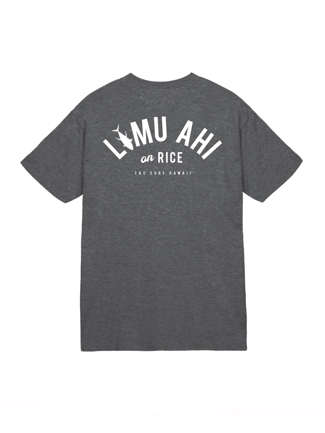 T&C Surf Designs Limu Ahi Jersey Tee, Dark Heather / S