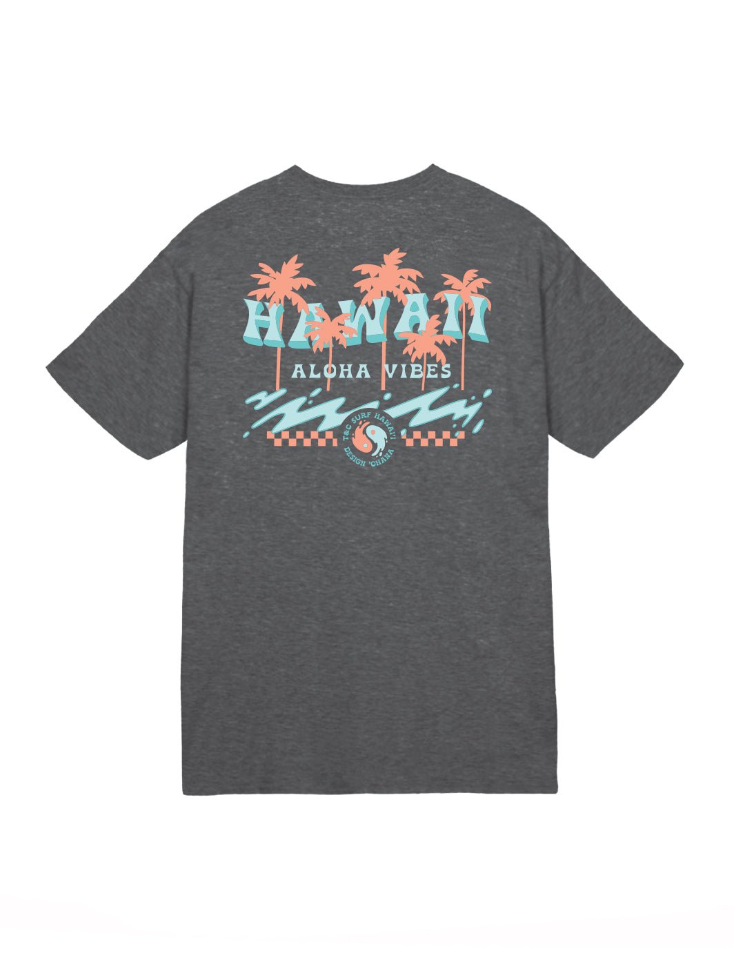 T&C Surf Designs Aloha Vibes Jersey Tee, Dark Heather / S