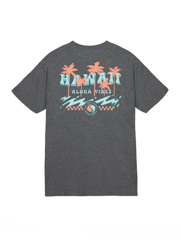 T&C Surf Designs Aloha Vibes Jersey Tee, Dark Heather / S