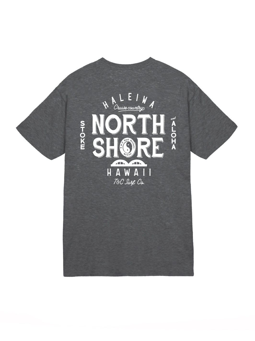 T&C Surf Designs North Side Jersey Tee, Dark Heather / S