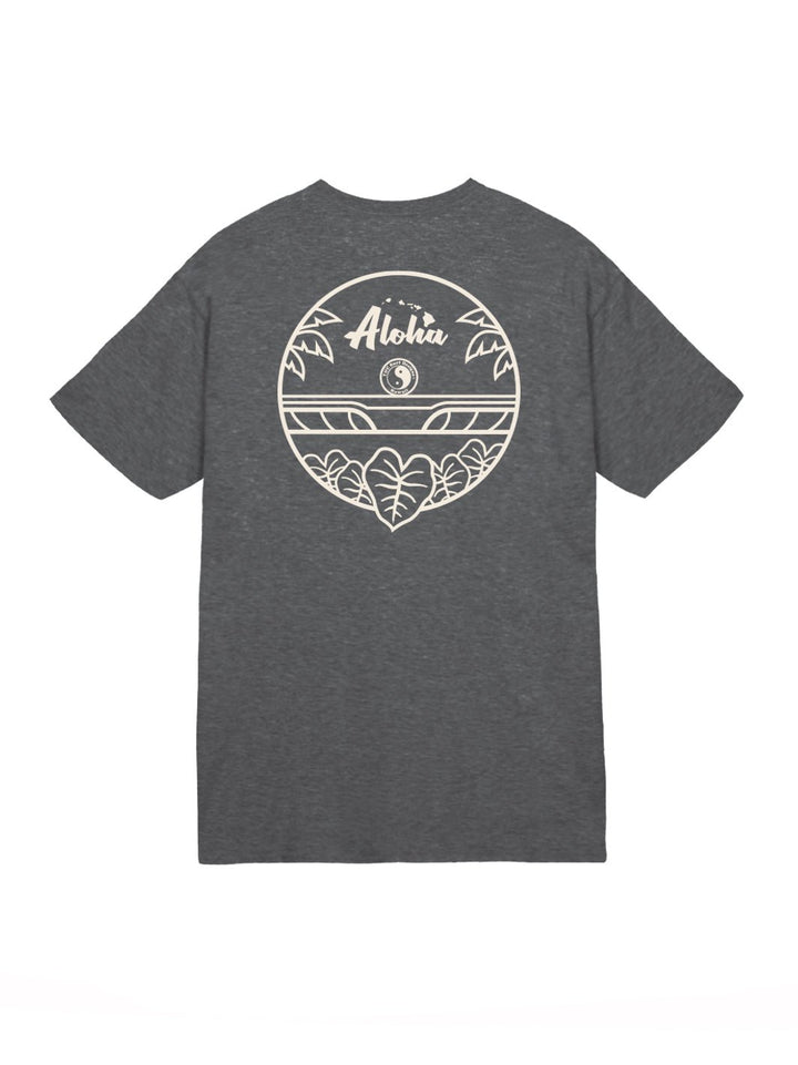 T&C Surf Designs Kalo Wave Jersey Tee, Dark Heather / S