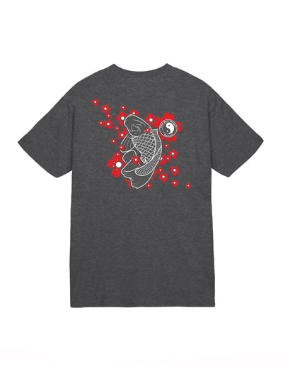 T&C Surf Designs T&C Surf Koi Sakura Jersey Tee, S / Dark Heather