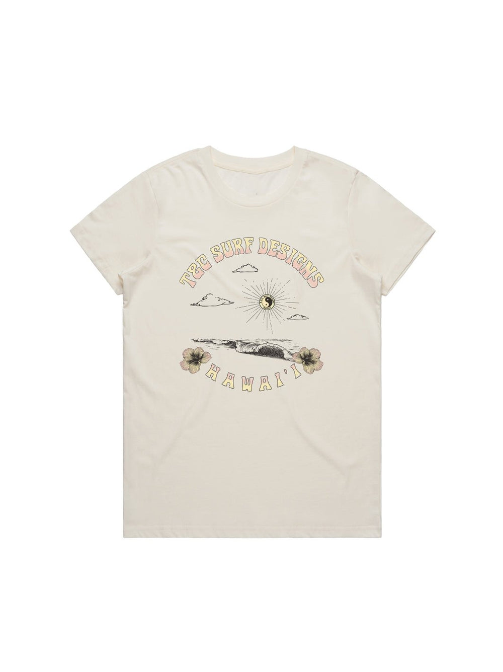T&C Surf Designs Sets Rolling Maple Tee, Ecru / XS