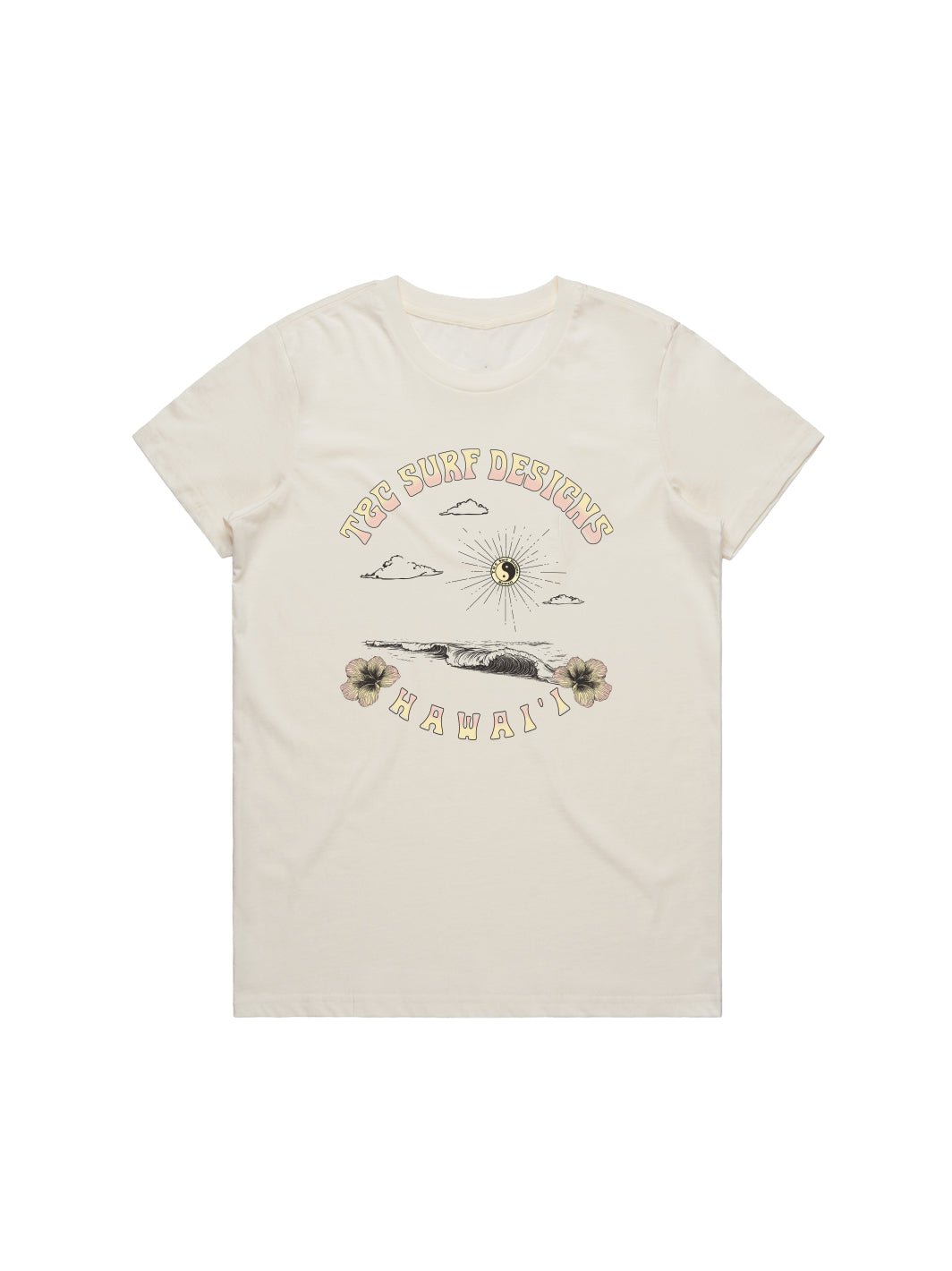 T&C Surf Designs Sets Rolling Maple Tee, Ecru / XS