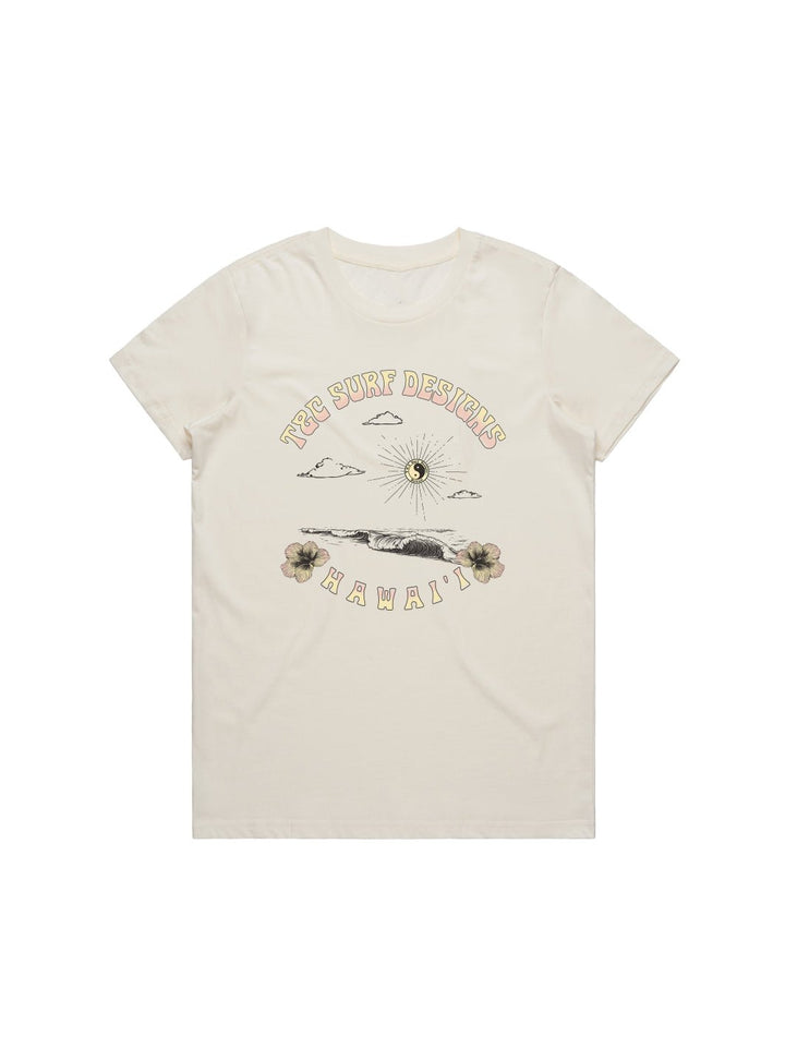 T&C Surf Designs Sets Rolling Maple Tee, Ecru / XS