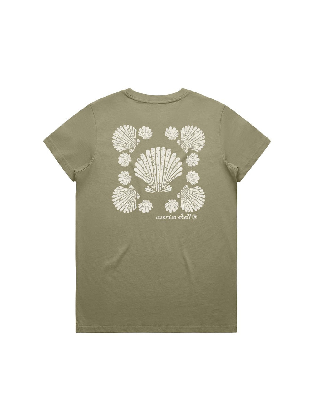 T&C Surf Designs Shell Quilt Maple Tee, Eucalyptus / XS