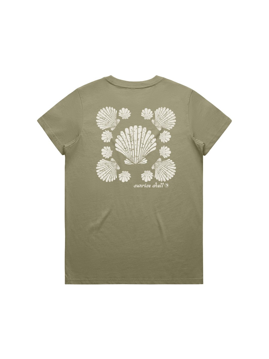 T&C Surf Designs Shell Quilt Maple Tee, Eucalyptus / XS