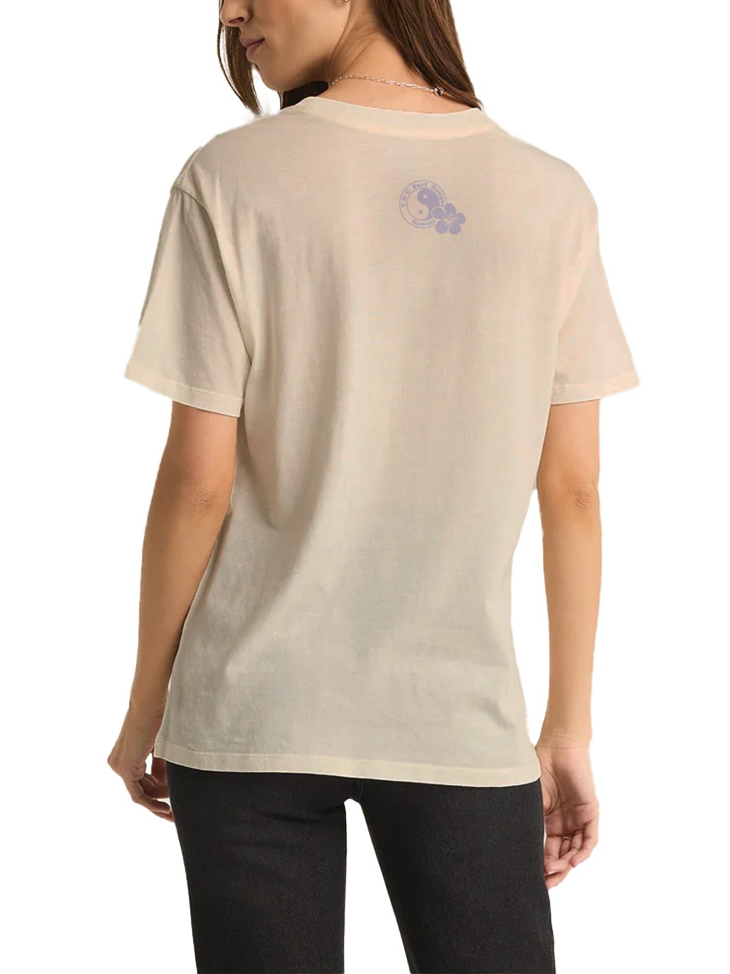 T&C Surf Designs Hibiscus Band Boyfriend Tee,
