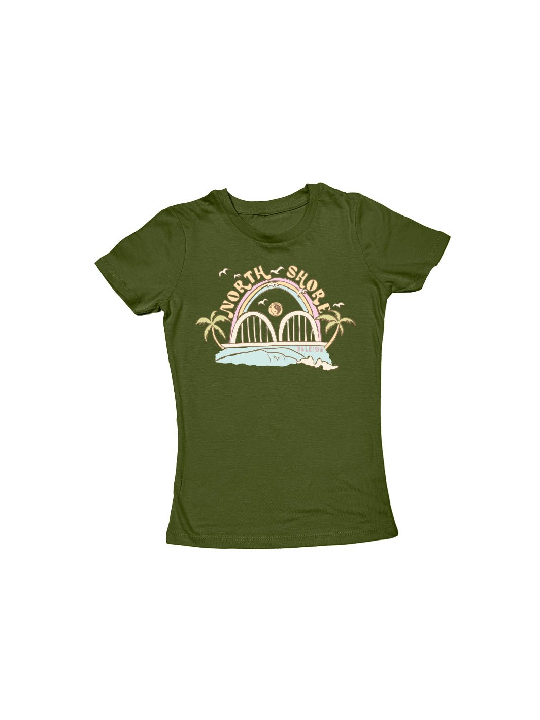 T&C Surf Designs Girls NS Days Jersey Tee, Military Green / XS