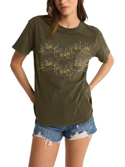 T&C Surf Designs T&C Surf Simple Plumeria Boyfriend Tee, Grapeleaf / XS