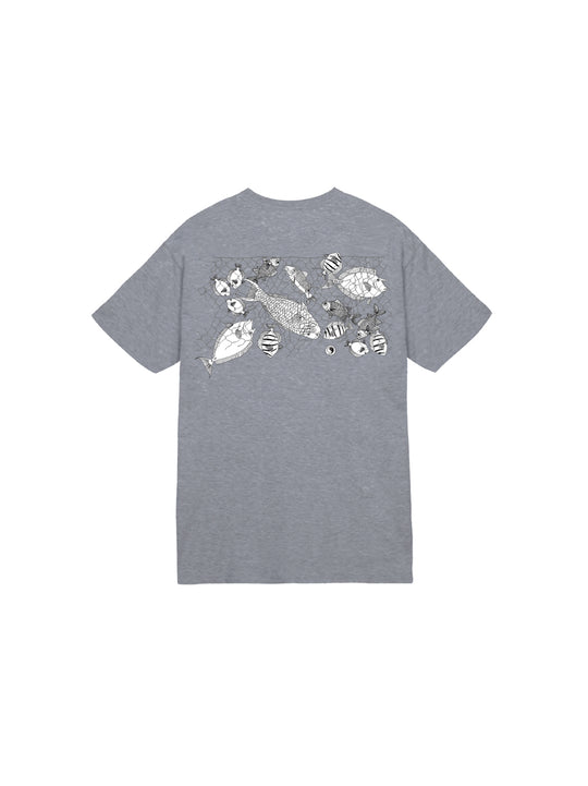 T&C Surf Designs T&C Surf Kids Laynet Tee, Graphite  Heather / XS