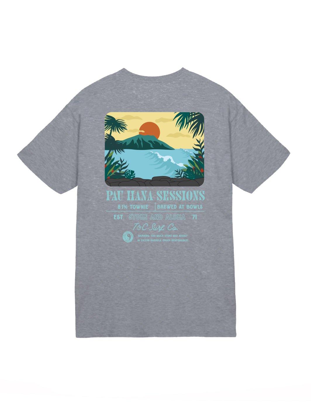 T&C Surf Designs T&C Surf Bowls Jersey Tee, Graphite / S