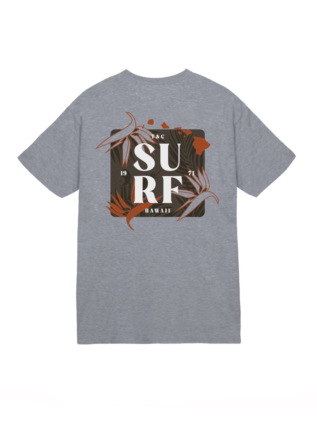 T&C Surf Designs Surf Periodically Jersey Tee, Graphite / S