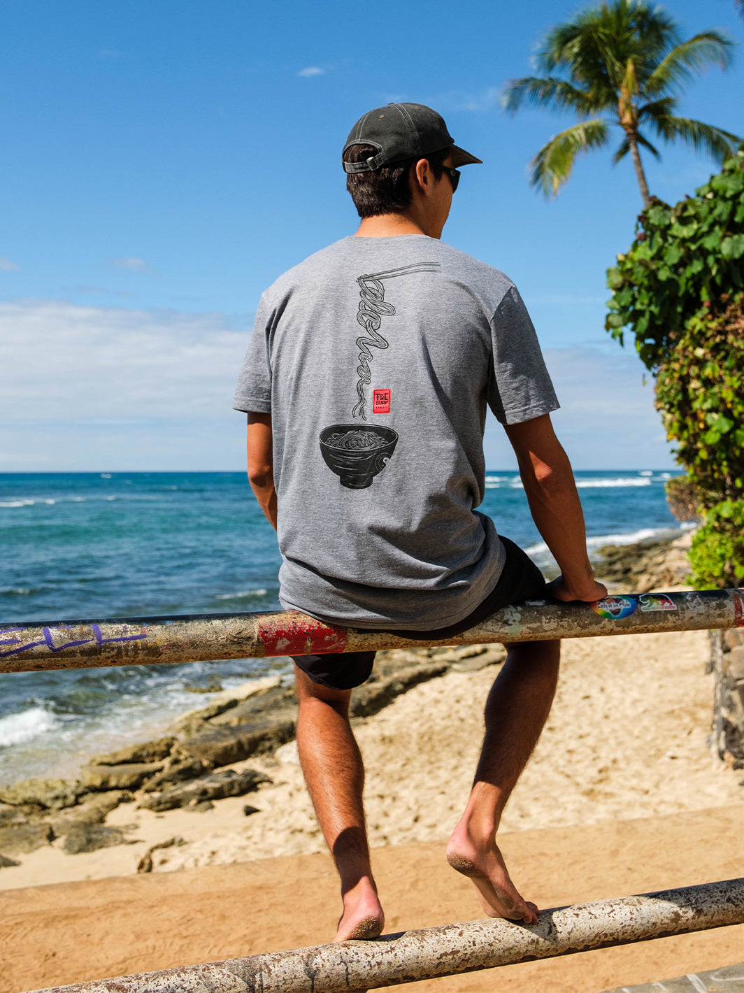 T&C Surf Designs Aloha Saimin Jersey Tee,