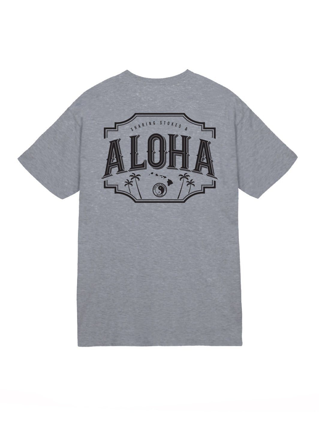 T&C Surf Designs Vintage Aloha Shield Jersey Tee, Graphite / S