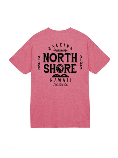 T&C Surf Designs North Side Jersey Tee, Heather Cardinal / S