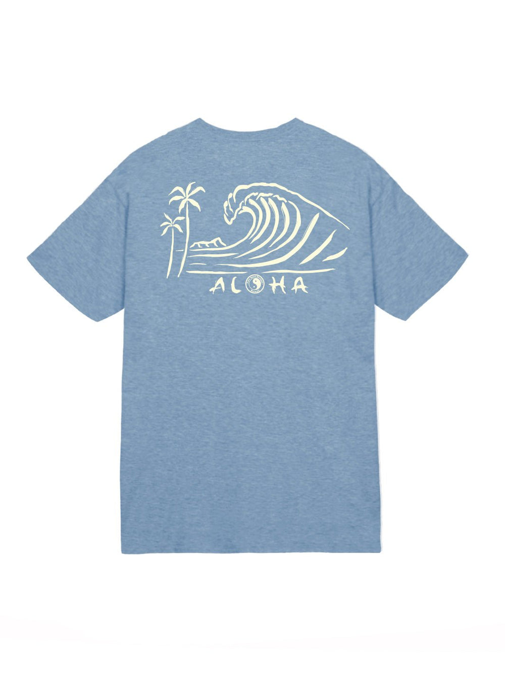 T&C Surf Designs Sumi Wave Jersey Tee, Heather Indigo / S