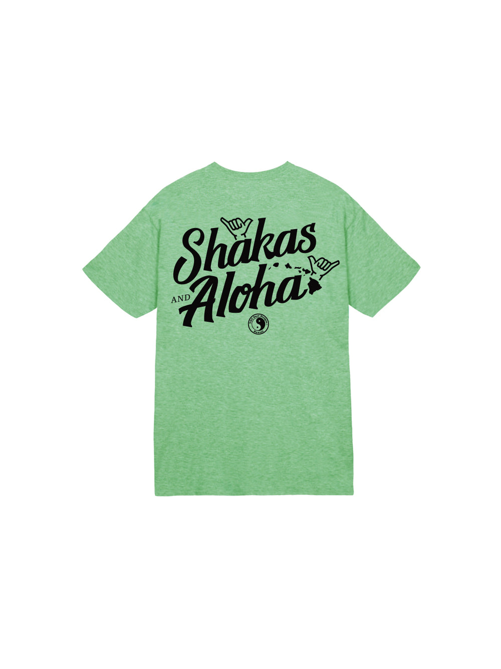 T&C Surf Designs Kids Shakas and Aloha Tee, Heather Irish / XS