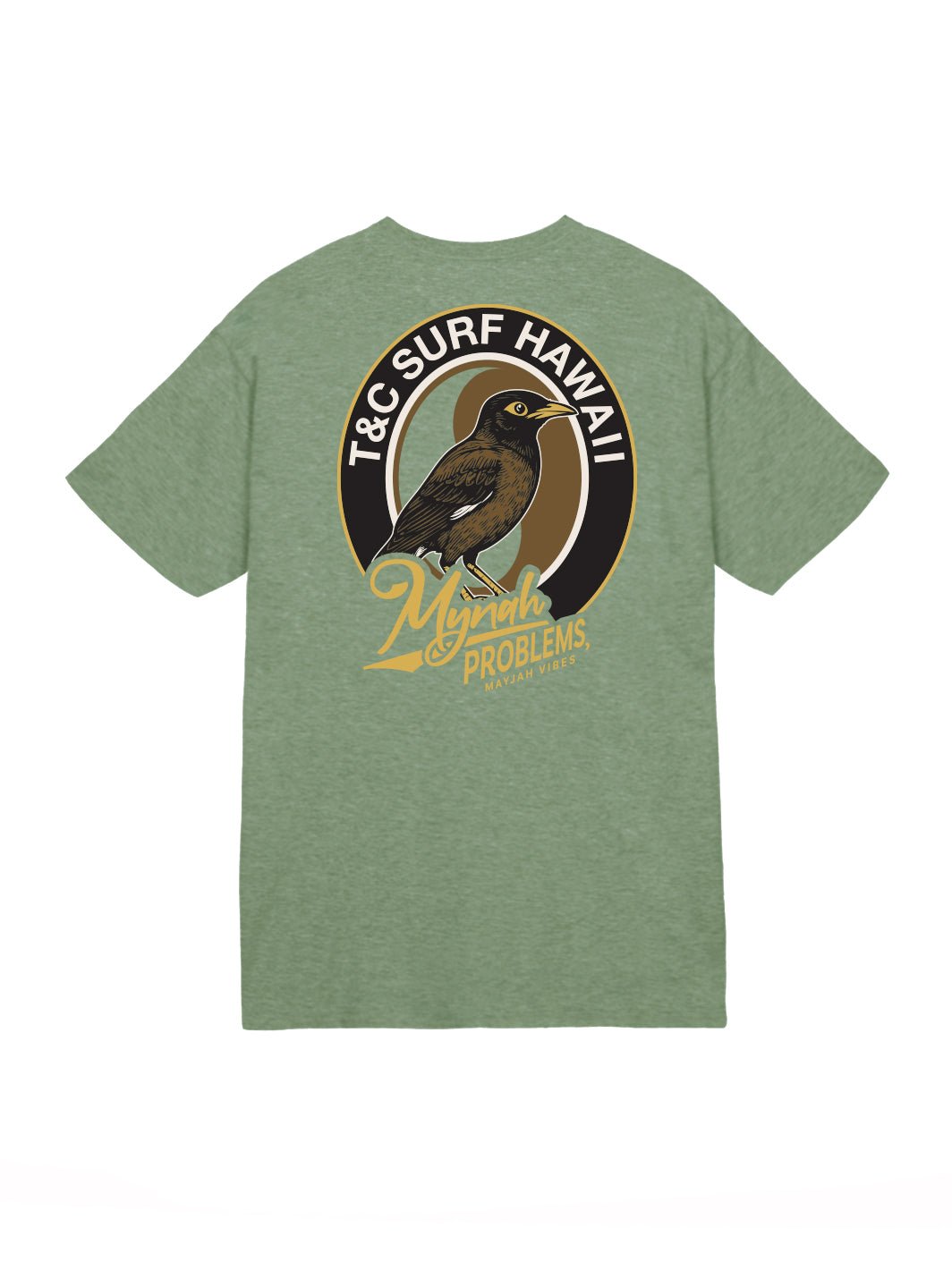 T&C Surf Designs May Jah Vibes Jersey Tee, Heather Military / S