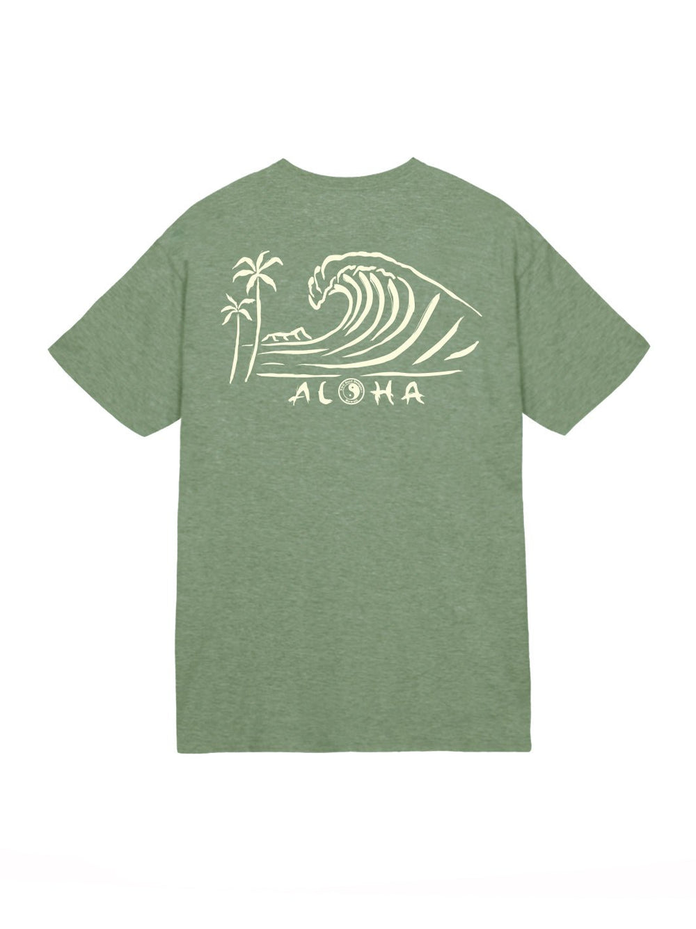 T&C Surf Designs Sumi Wave Jersey Tee, Heather Military / S