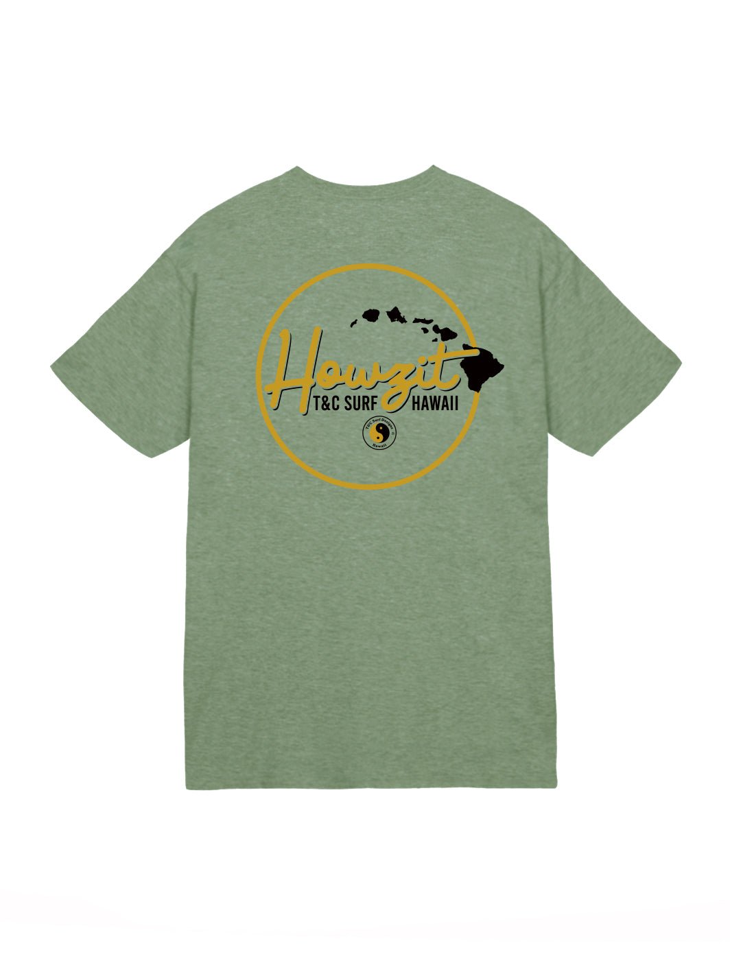 T&C Surf Designs Howzit Jersey Tee, Heather Military / S