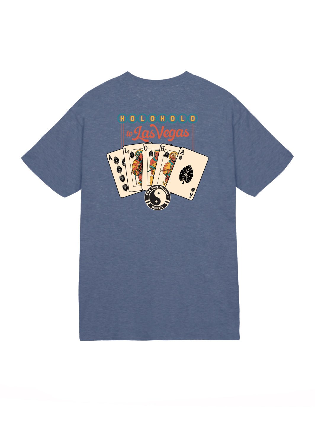 T&C Surf Designs Royal Flush Jersey Tee, Heather Navy / S