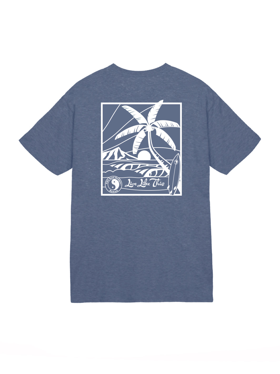 T&C Surf Designs T&C Surf Bent Tree Set Jersey Tee, Heather Navy / S