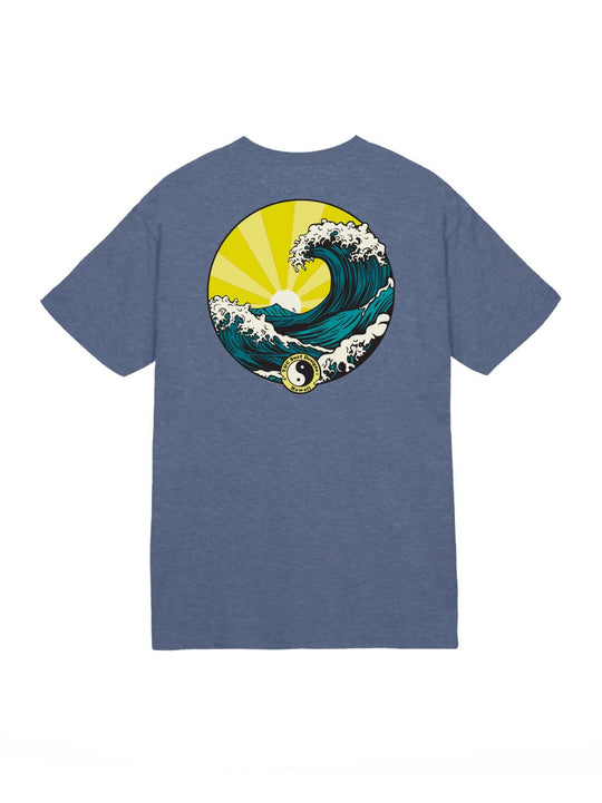 T&C Surf Designs T&C Surf Great Wave Jersey Tee, Heather Navy / S