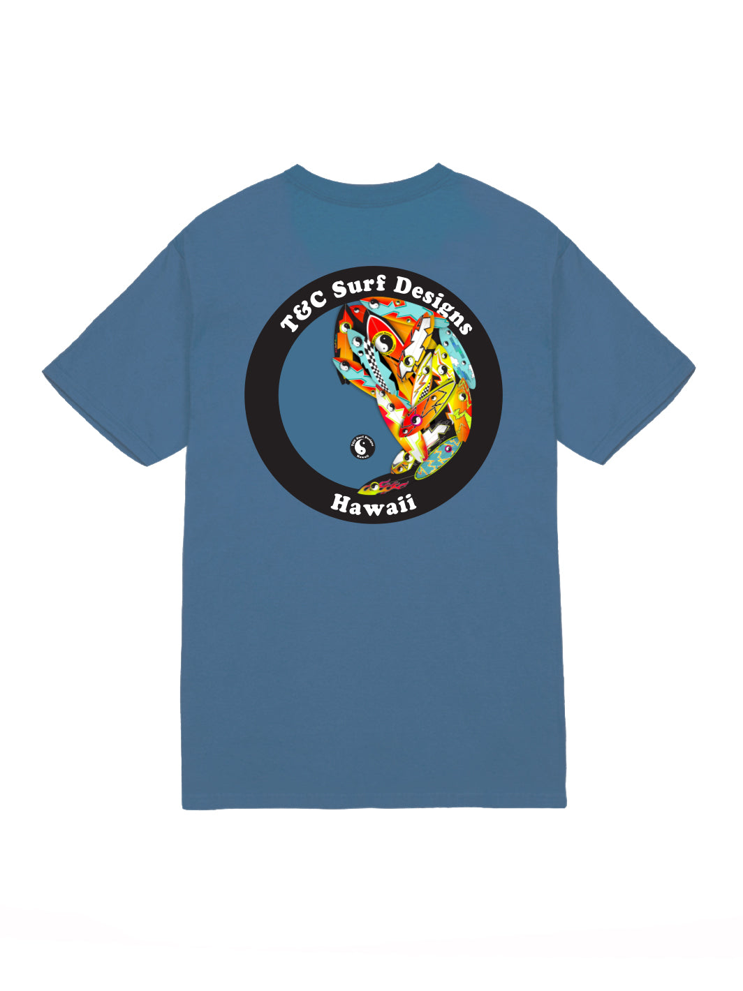 T&C Surf Designs Quiver Jersey Tee, Indigo Blue / S