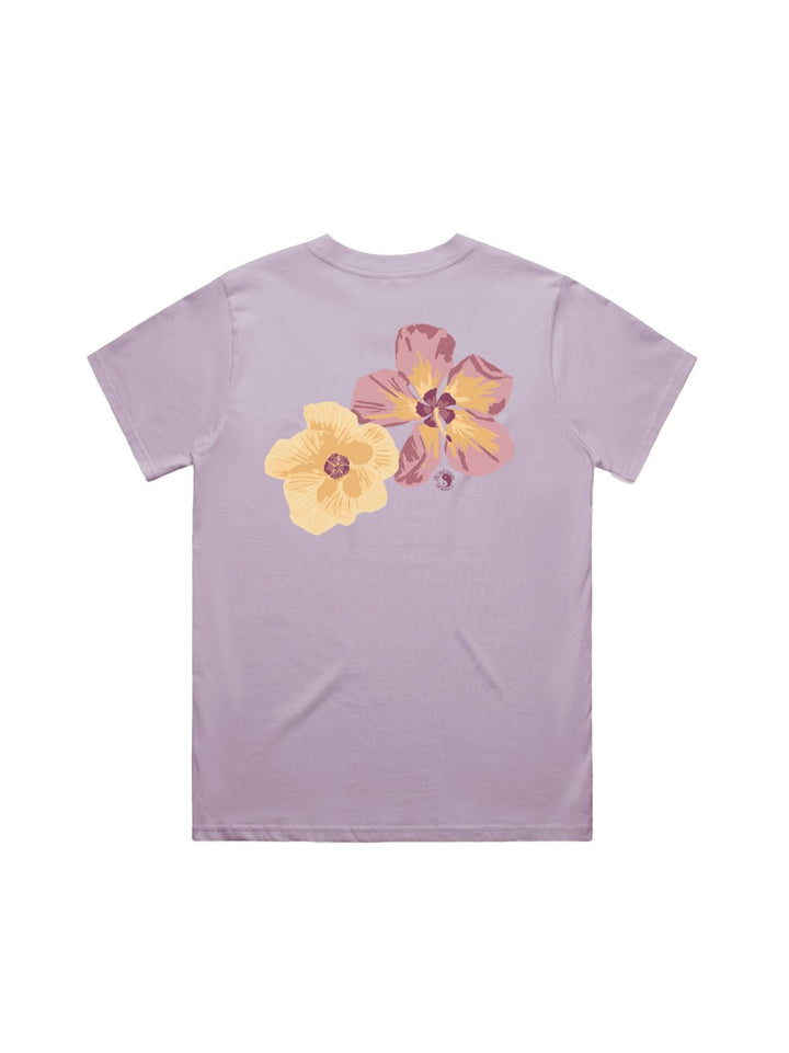 T&C Surf Designs Watercolor Hau Classic Tee, Lavender / XS