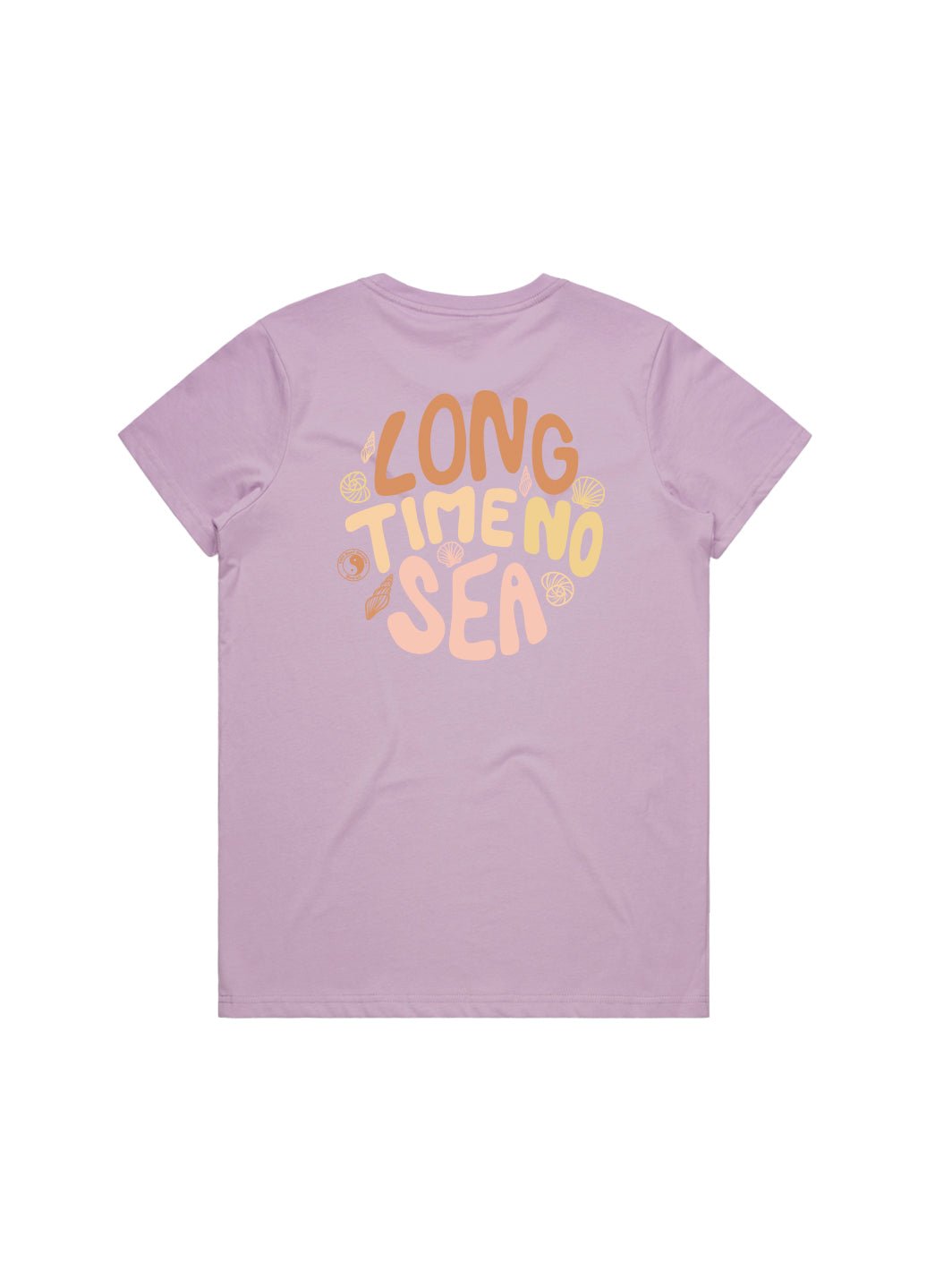 T&C Surf Designs Long Time No Sea Maple Tee, Lavender / S
