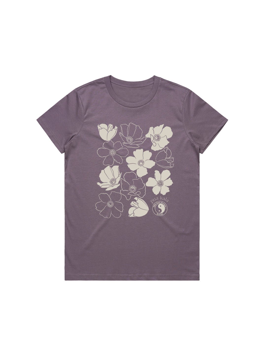 T&C Surf Designs Pua Kala Maple Tee, Mauve / S