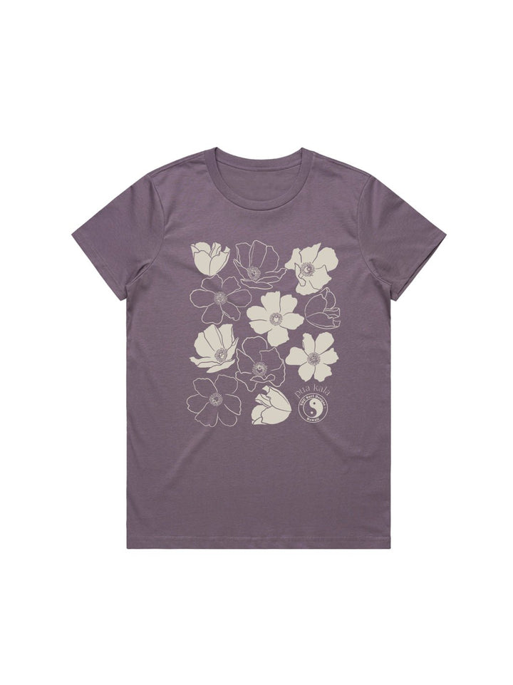 T&C Surf Designs Pua Kala Maple Tee, Mauve / S