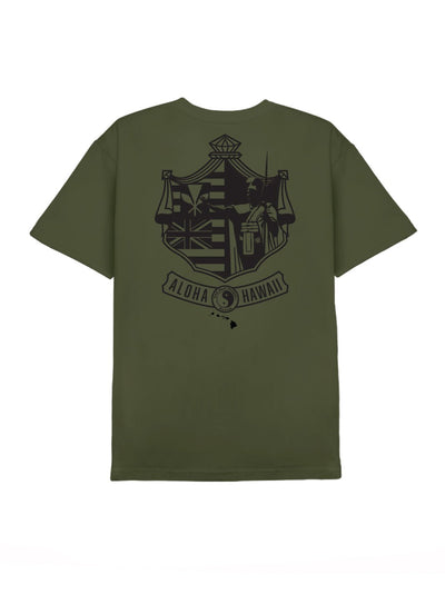 T&C Surf Designs T&C Surf Kam Flags Crest Tee, Military Green / S