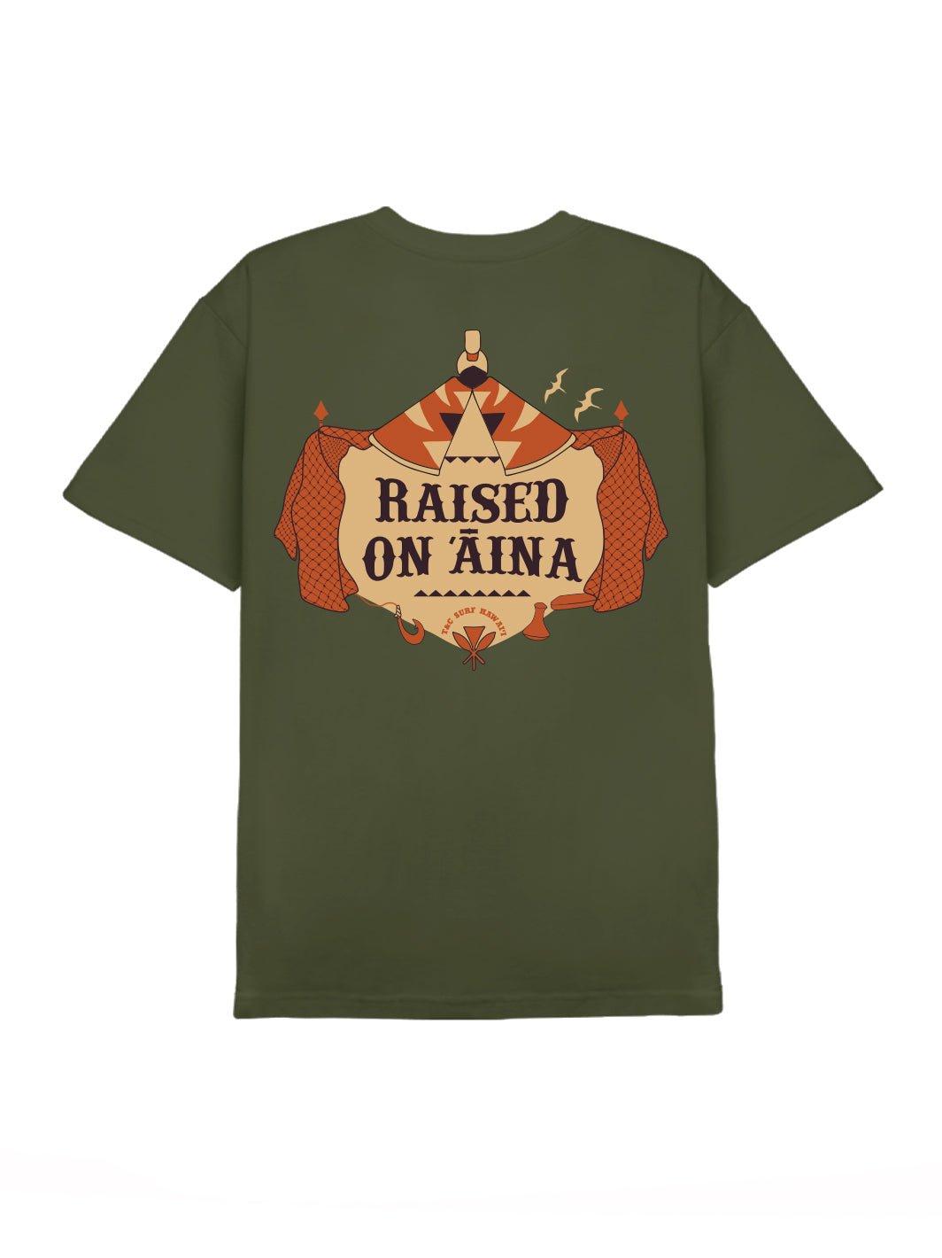 T&C Surf Designs Aina Hale Tee, Military / S