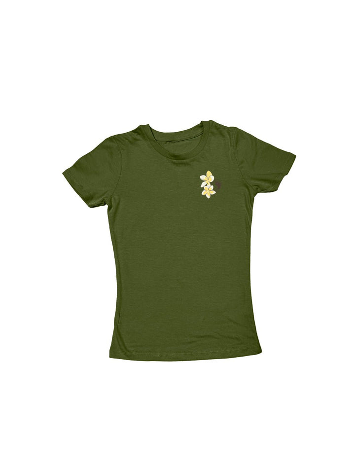 T&C Surf Designs Girls Pua Melia Vertical Sweetheart Tee,