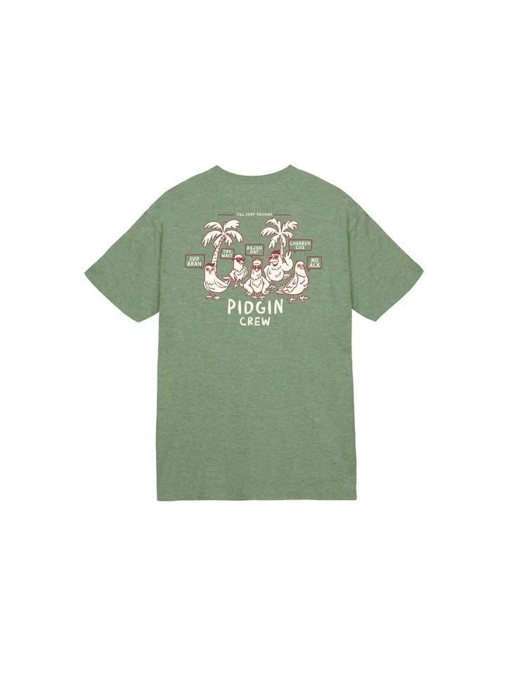 T&C Surf Designs Kids Pidgin Talk Tee, Military / XS