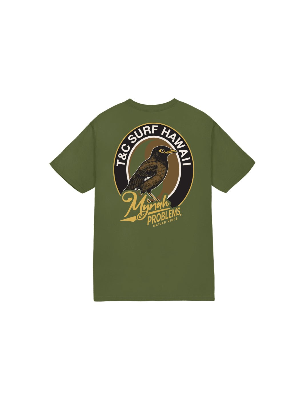 T&C Surf Designs Kids May Jah Vibes Tee, Military / XS