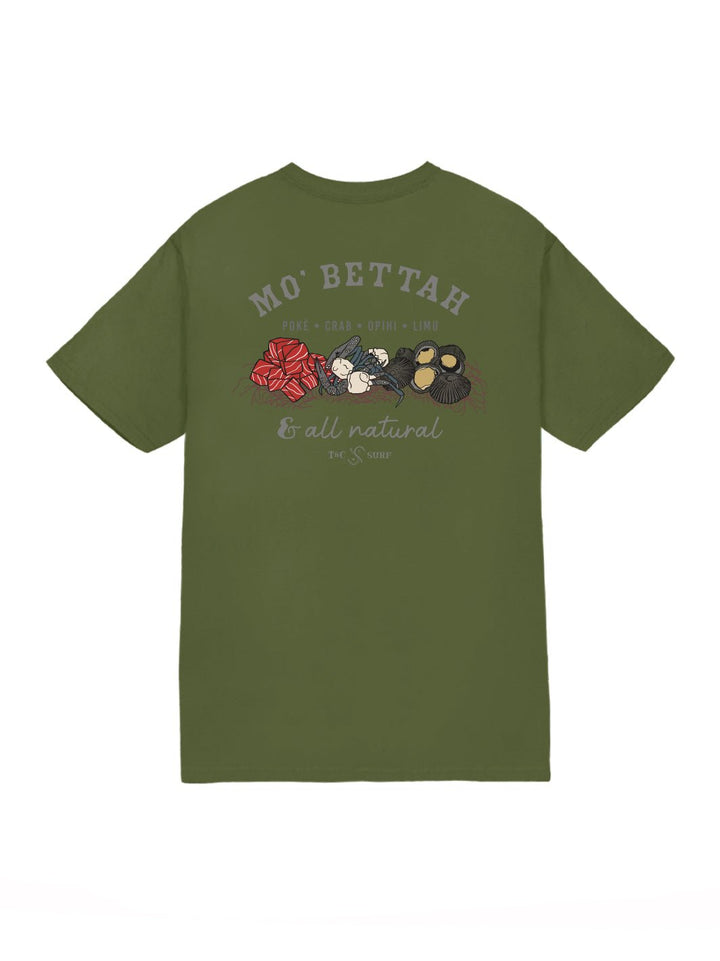 T&C Surf Designs Bettah Raw Jersey Tee, Military Green / S