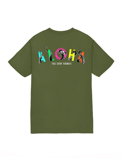 T&C Surf Designs T&C Surf Takoloha Jersey Tee, Military Green / S