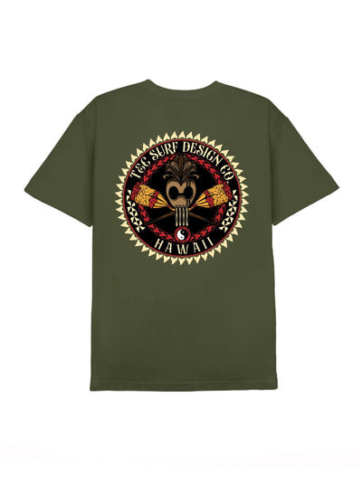 T&C Surf Designs T&C Surf Warrior Tee, Military Green / S