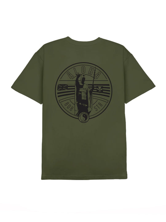 T&C Surf Designs T&C Surf 808 State Kam Tee, Military Green / S