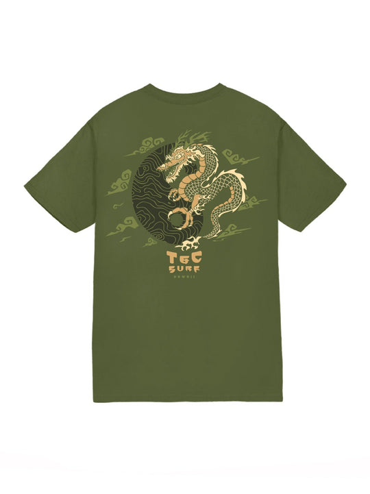 T&C Surf Designs T&C Surf Serpent Moon Jersey Tee, Military Green / S