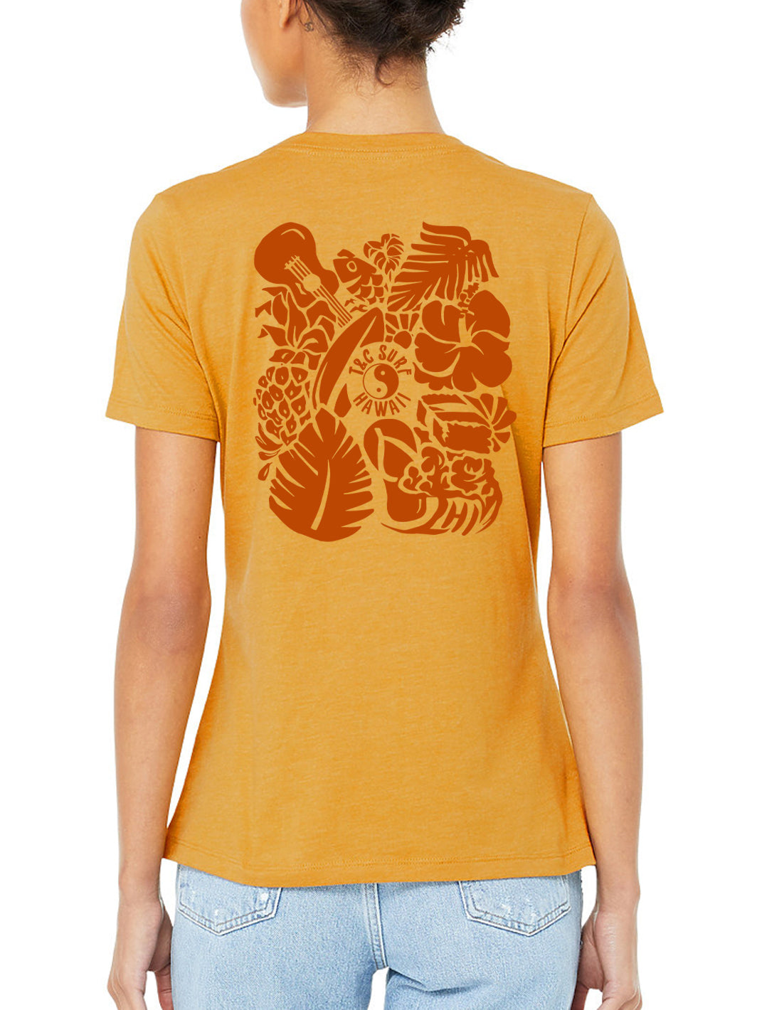 T&C Surf Designs T&C Surf Retro Design Relax Tee, S / Mustard