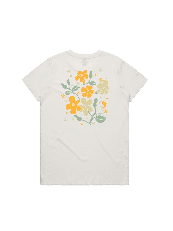 T&C Surf Designs Puakenikeni Blossom Maple Tee, Natural / XS