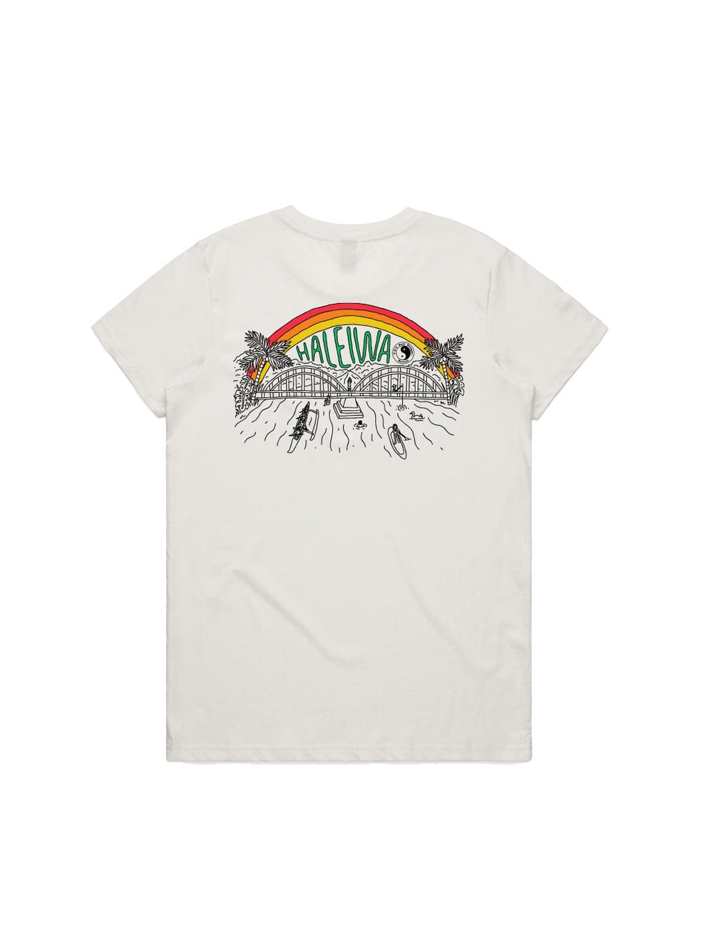 T&C Surf Designs North Shore Out and About Haleiwa Maple Tee, Natural / XS