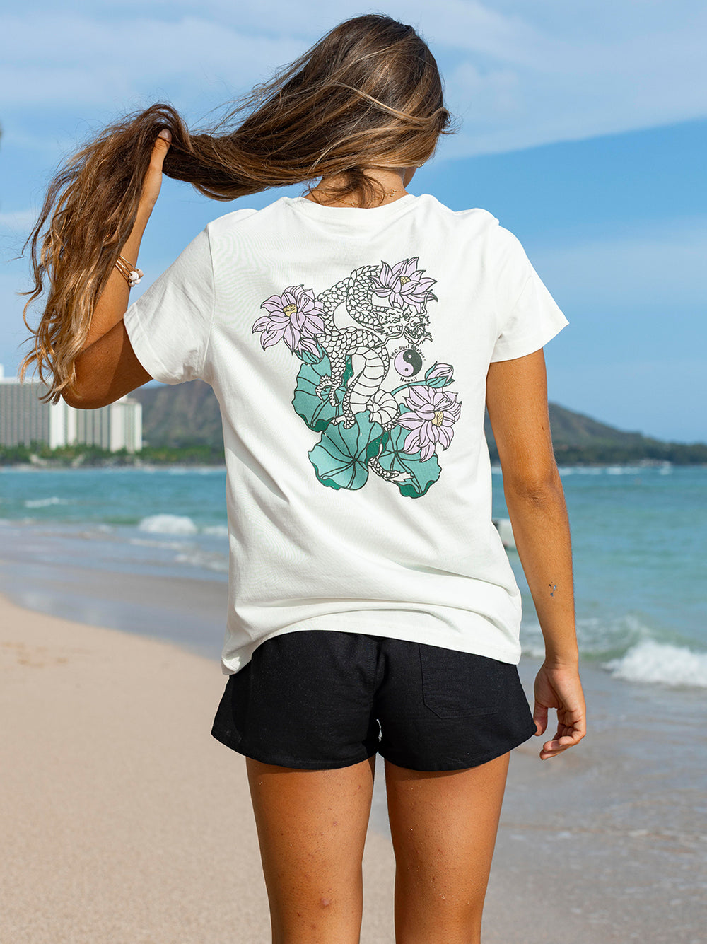 T&C Surf Designs Lotus Dragon Maple Tee,