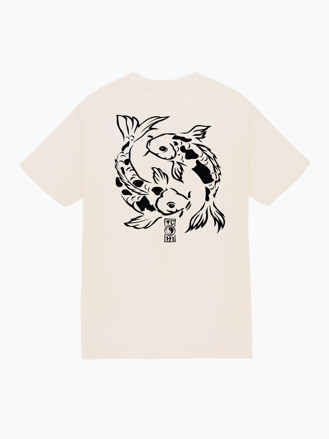 T&C Surf Designs Penned Koi Jersey Tee, Natural / S